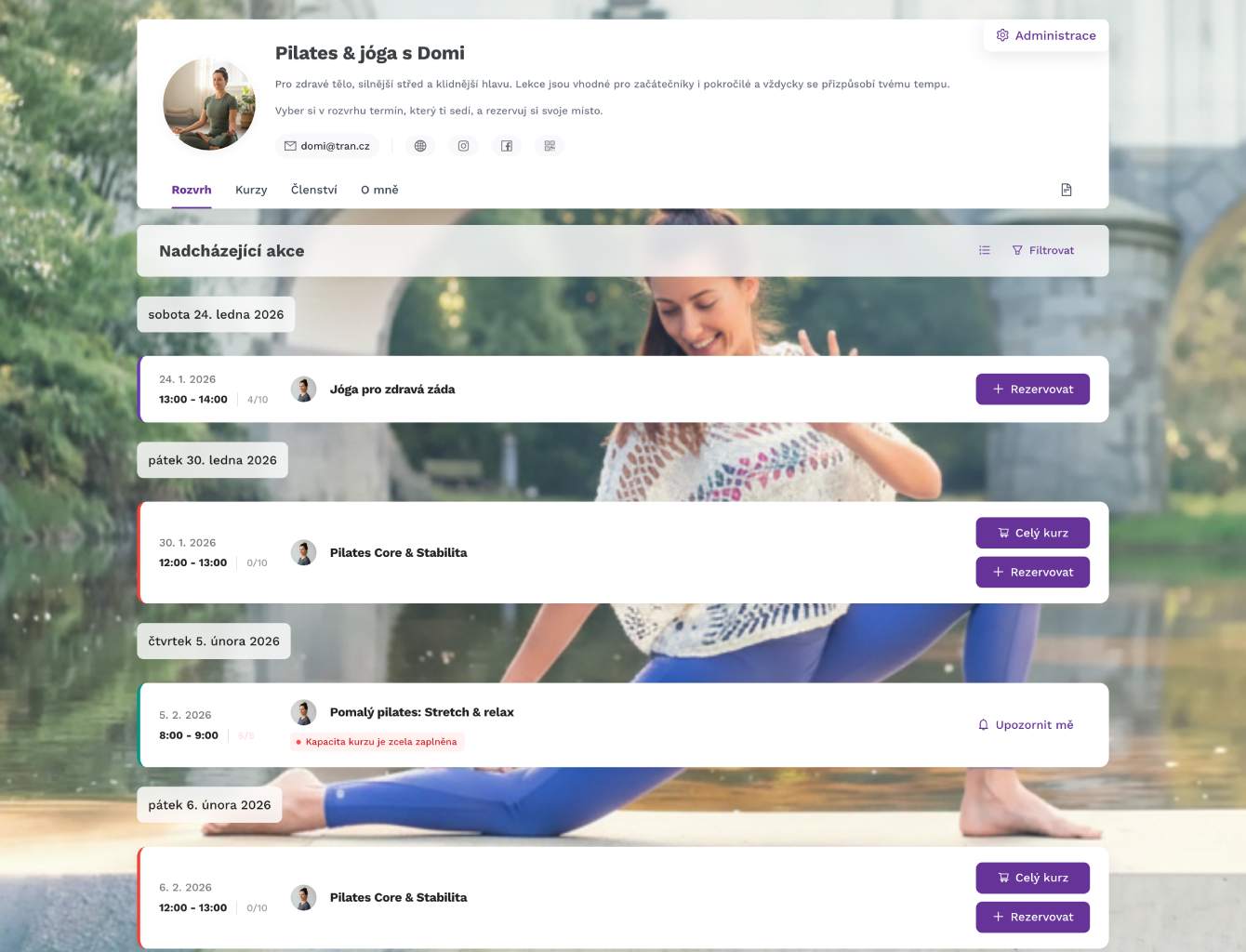 Rezervační systém