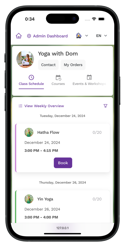 Zenamu mobilt bookingsystem – onlinebooking fra din telefon