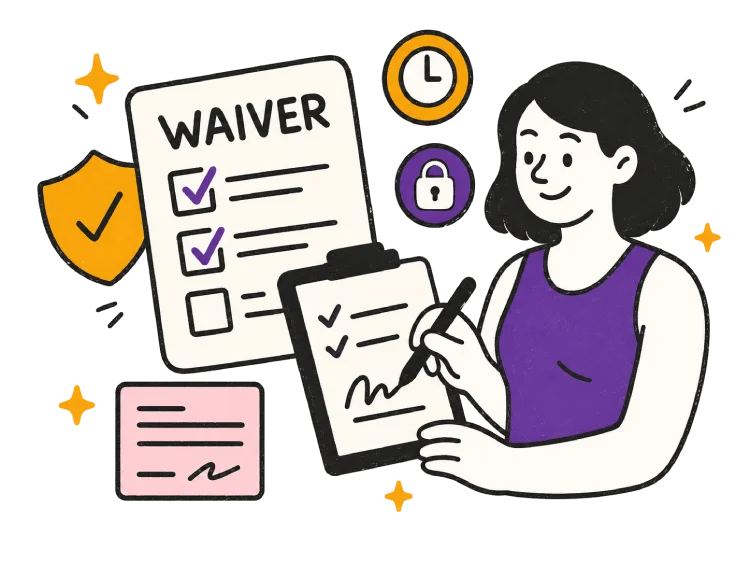 Liability waiver management