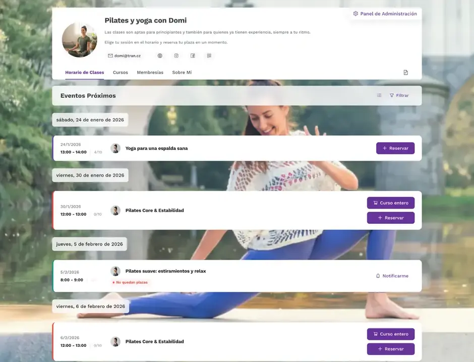 Sistema de reservas online