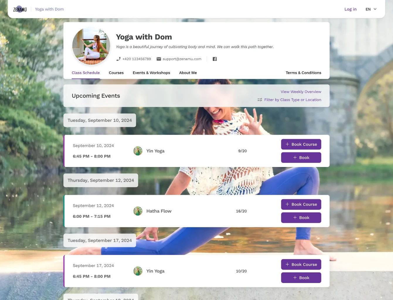 Mukautettu aikataulusivu
