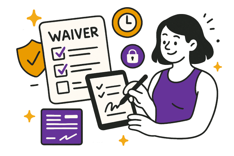 Liability waiver management