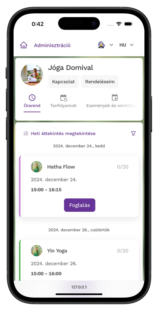 Zenamu mobil időpontfoglaló rendszer – online foglalás telefonról