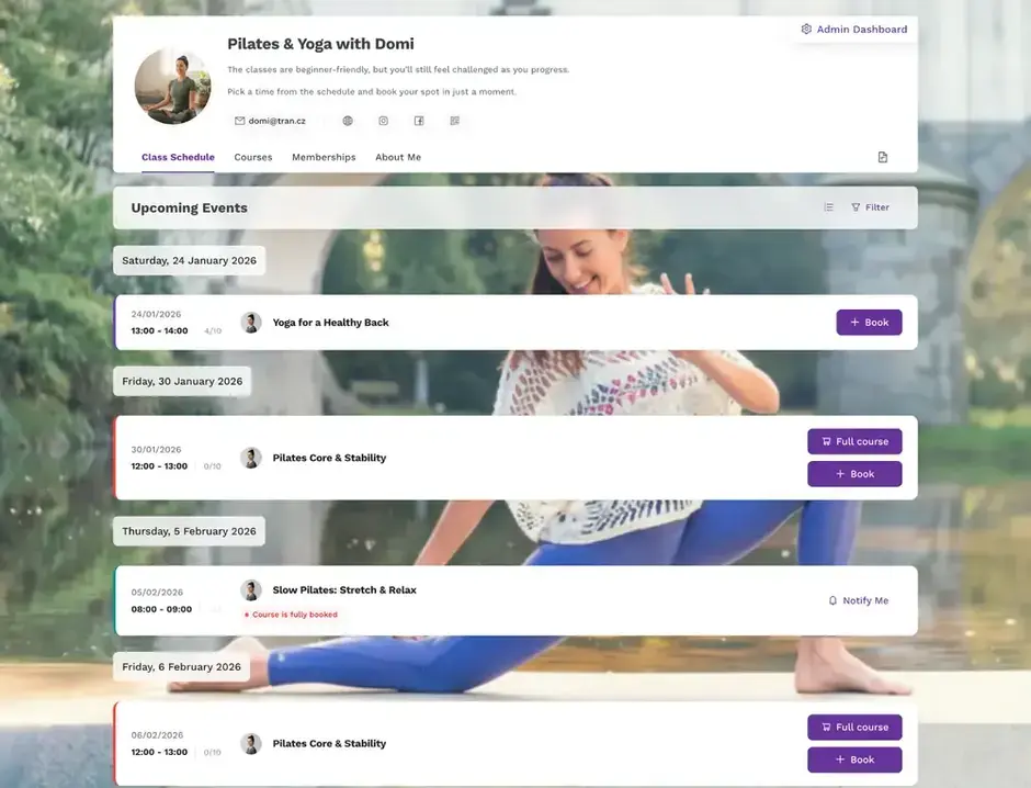 Nettbasert bookingsystem