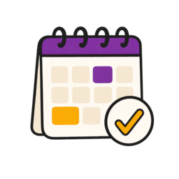 O seu calendário de reservas online