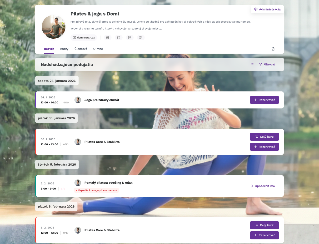 Online rezervačný systém